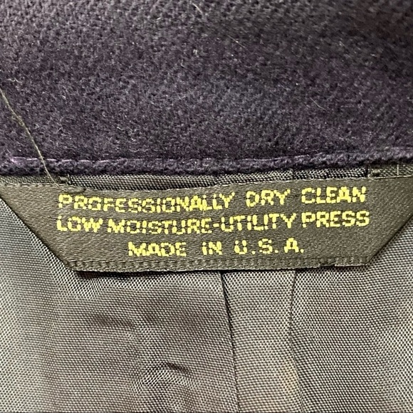 Vintage Navy Cashmere Sport Coat Blazer Jacket M-L - Picture 8 of 13